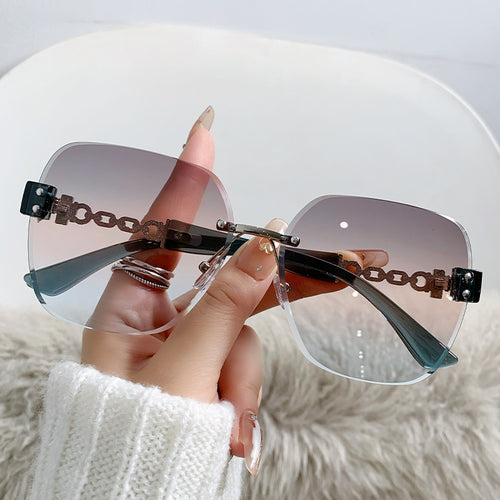Luxe Übergroße Shield Sonnenbrille