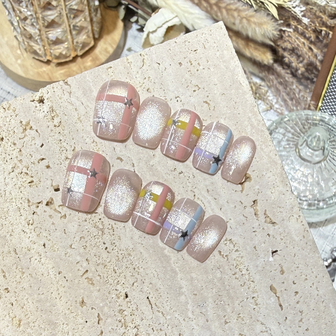 Einzigartiges Künstlerisches Press-On Nagelset