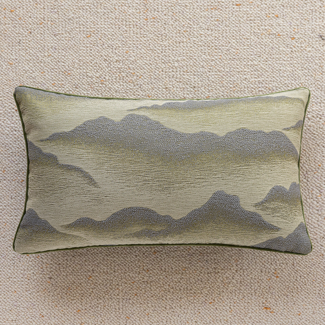 Edles Kissen mit Bergmotiv