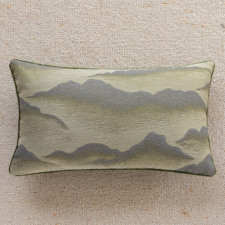 Edles Kissen mit Bergmotiv