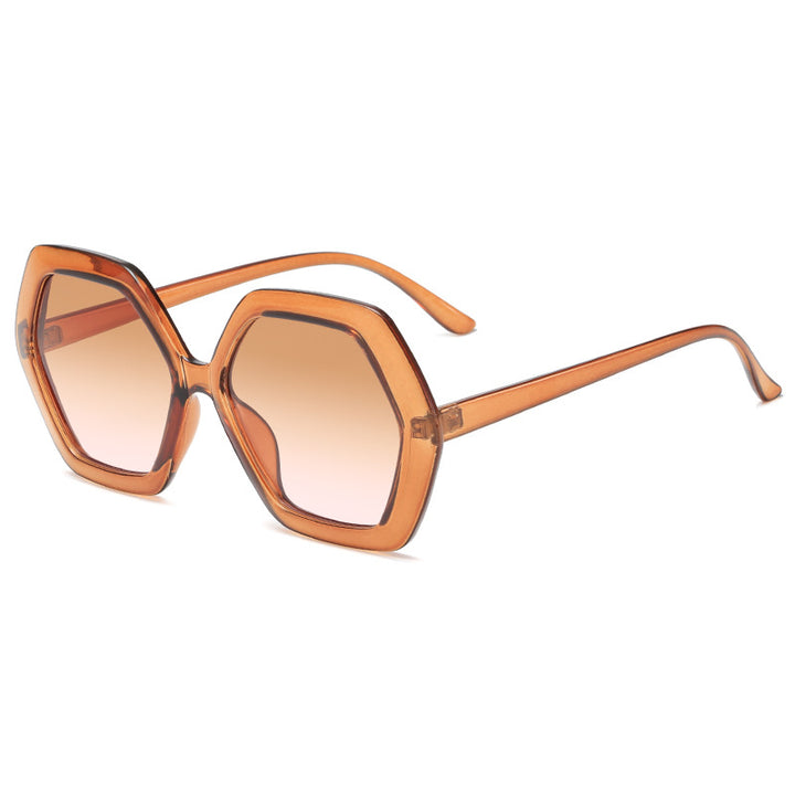 Damen geometrische Sonnenbrille mit modernem Design Karnz