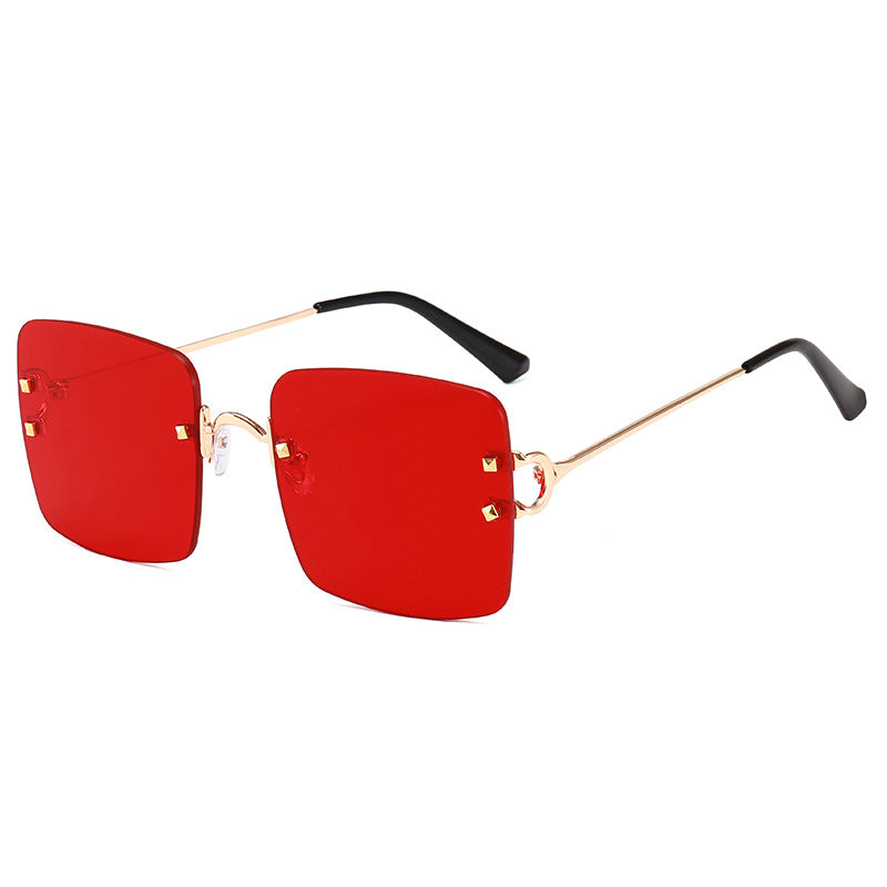 Damen quadratische Sonnenbrille mit elegantem Metallrahmen und robusten Gläsern Karnz
