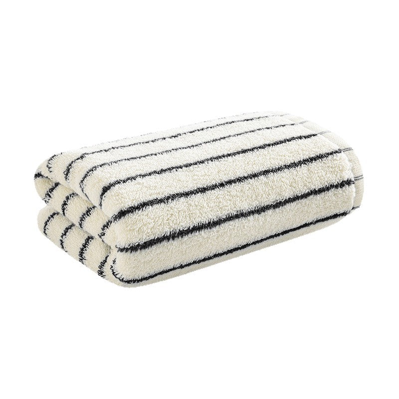 Damen Velours-Badetuch mit gestreiftem Design Karnz