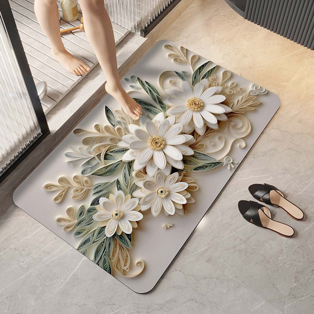 Elegante florale Design-Komfortmatte