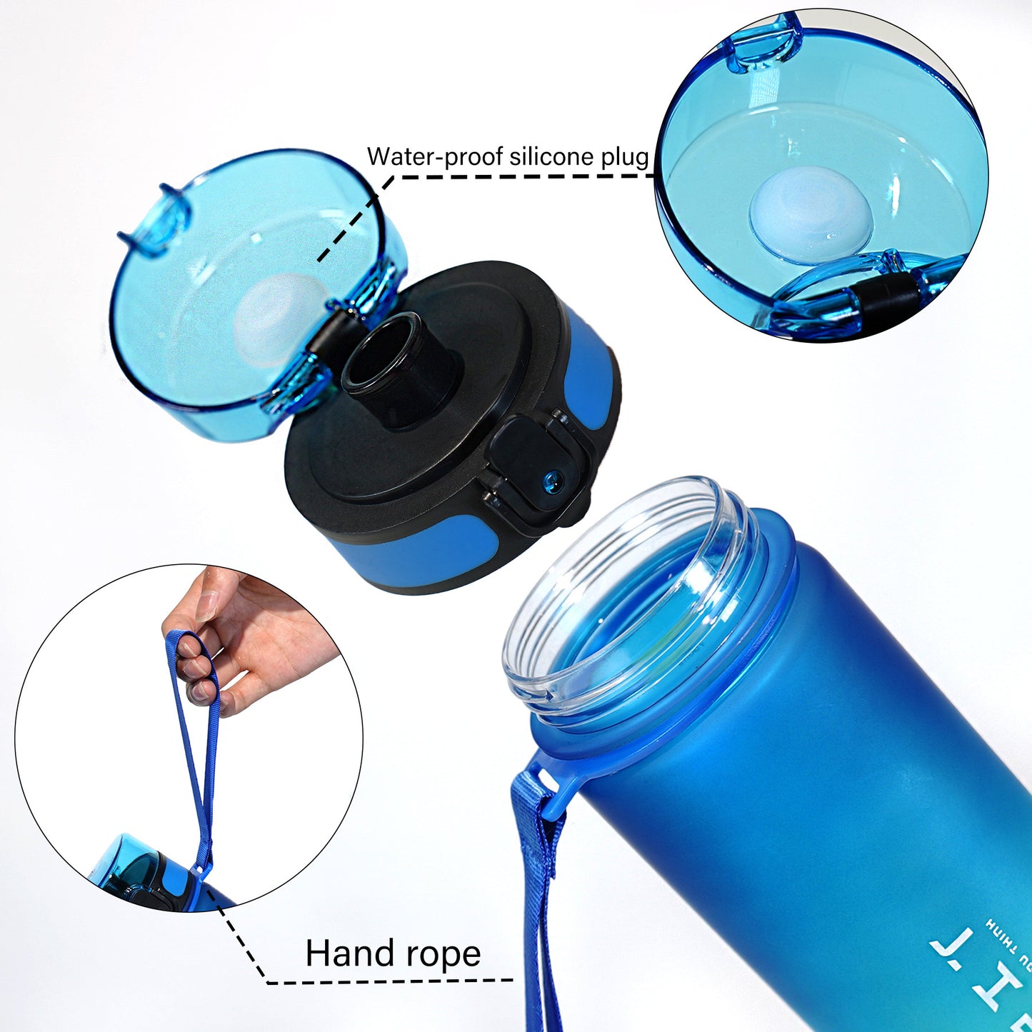 Damen Sportliche Wasserflasche Karnz