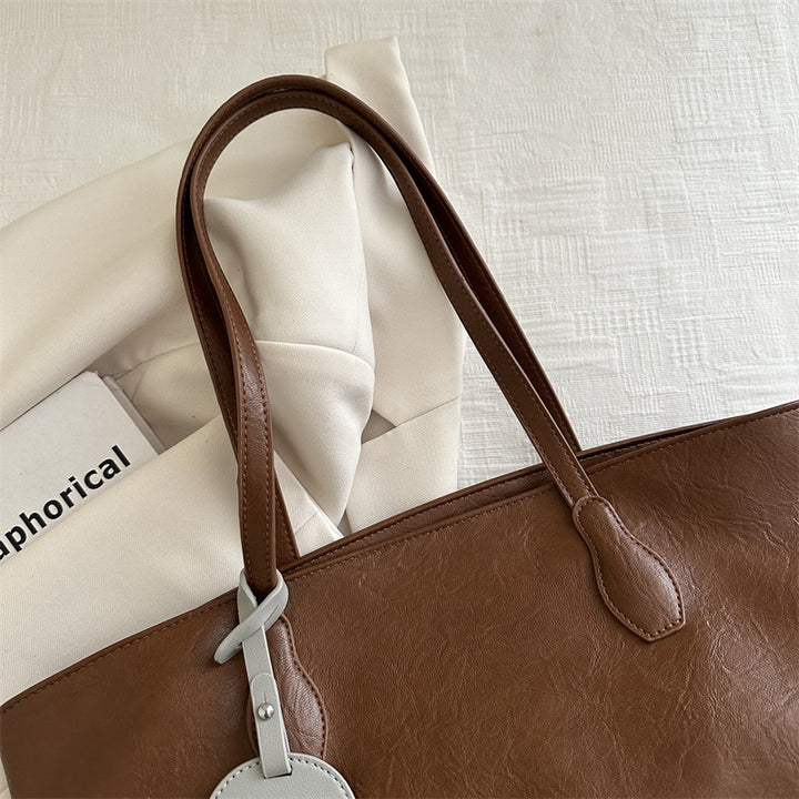 Elegante Faux-Leder Tote Bag