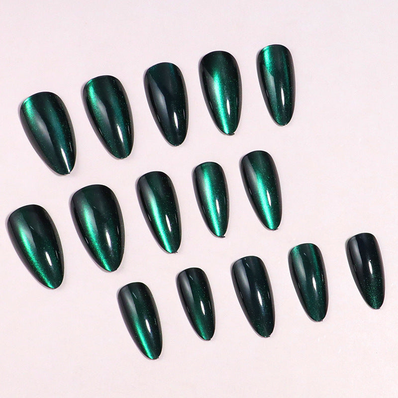 Premium Glänzendes Stiletto Press-On Nagelset Karnz