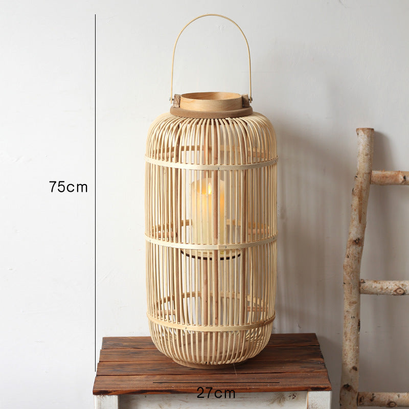 Dekorative Laterne aus Rattan Karnz