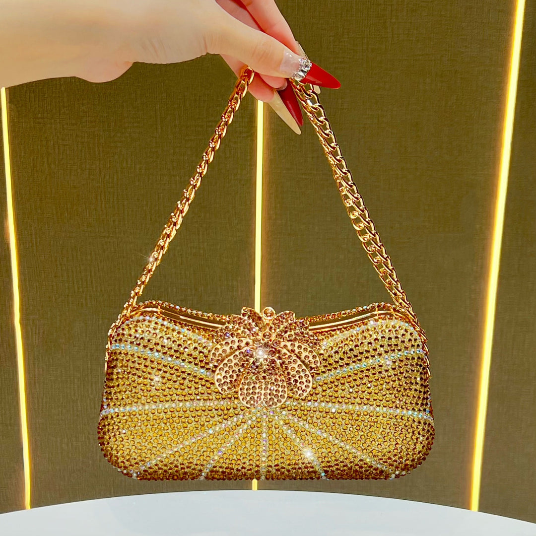 Rhinestone-besetzte Abendtasche