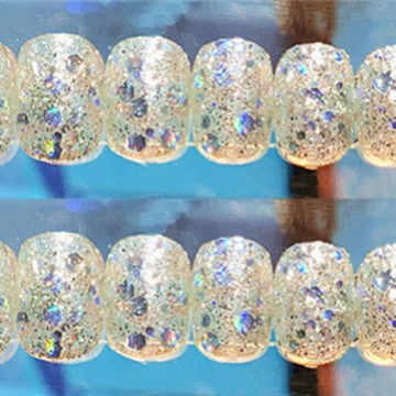 Glitzerndes Gel Aufklebe-Nagelset Karnz