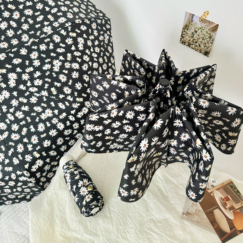 Damen Faltbare Einkaufstasche mit charmantem Blumendesign Karnz