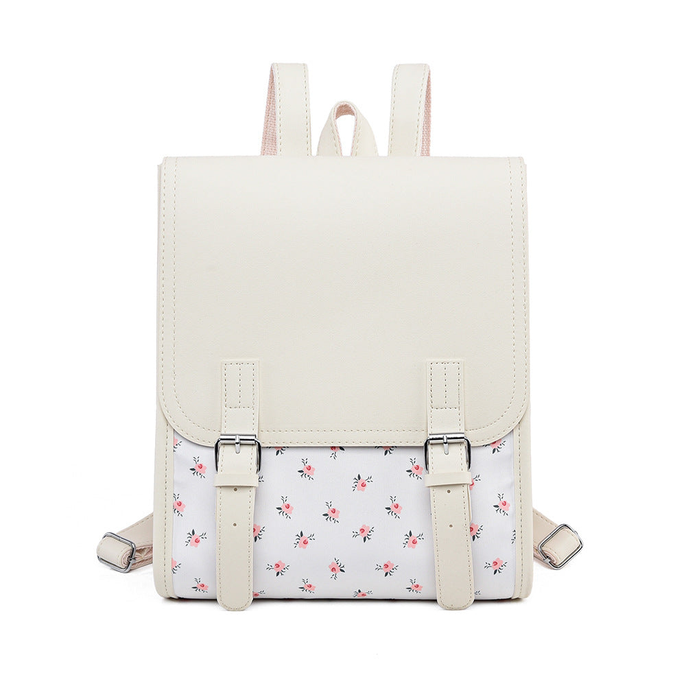 Blumenmuster Strukturierter Rucksack Karnz