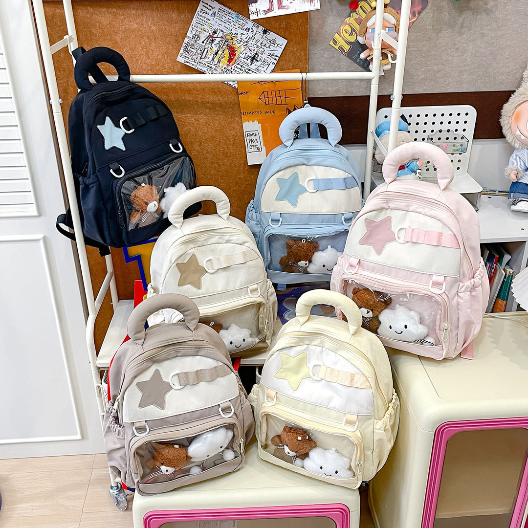Süßer mit Sternen verzierten Mini-Rucksack Karnz