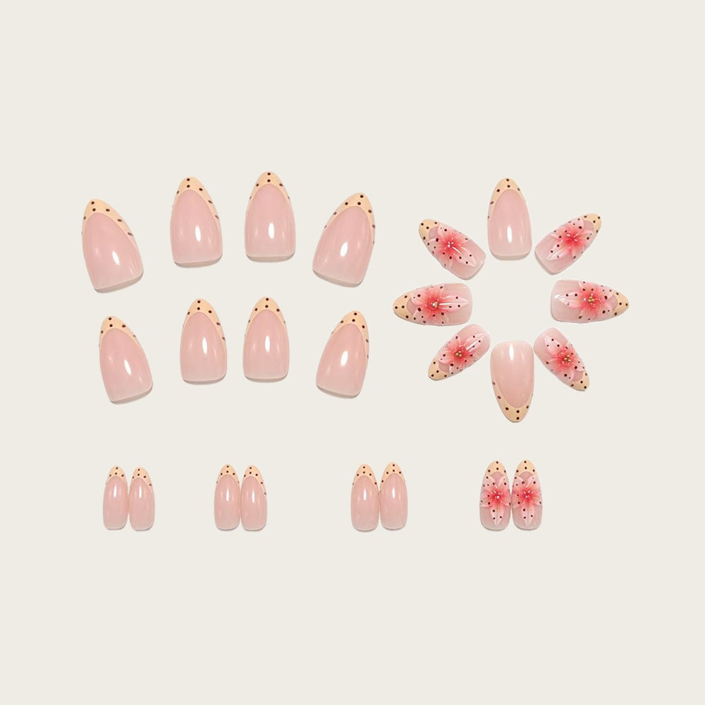 Kunstnägel mit floralem 3D-Blumendesign und elegantem Farbverlauf Karnz
