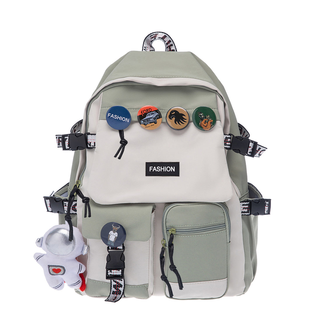 Moderner Rucksack mit Vielseitigen Fächern und Kreativen Applikationen Karnz