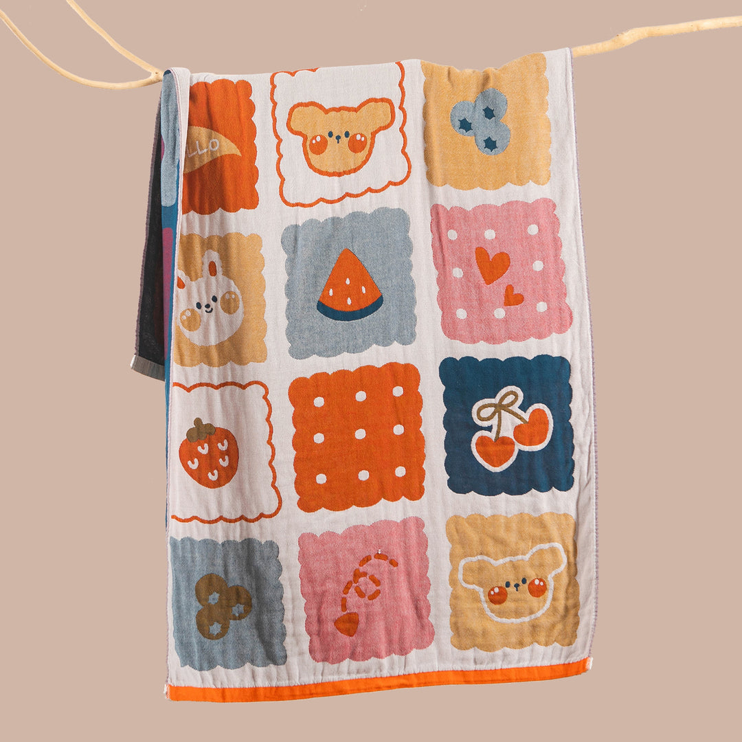 Unisex Kuscheldecke mit niedlichem Bärenmotiv Karnz