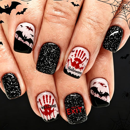 Halloween-Themen Press-On Nail Art Karnz 1787542716