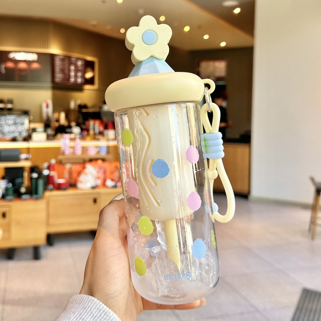 Unisex Trinkbecher mit Motiven und Silikondeckel Karnz