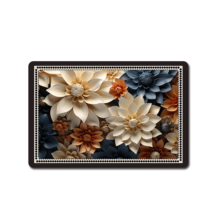 Blumenmuster Badematte Karnz