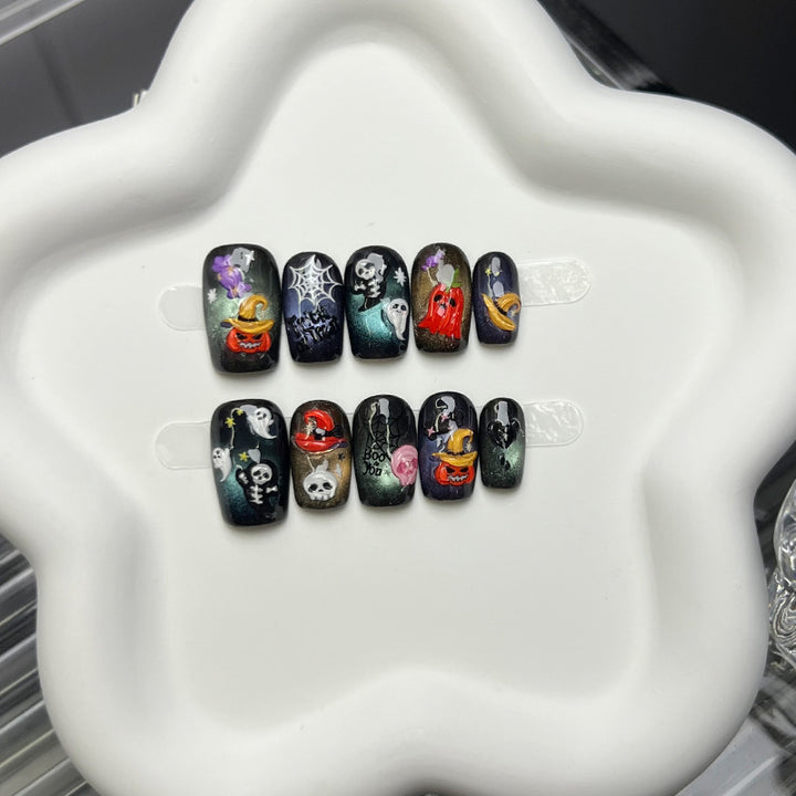 Halloween-Themen Press-On-Nagel-Set