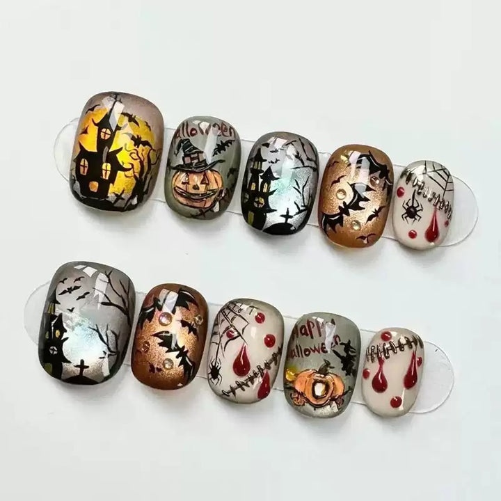 Kunstfingernägel Im Halloween-Motiv Karnz