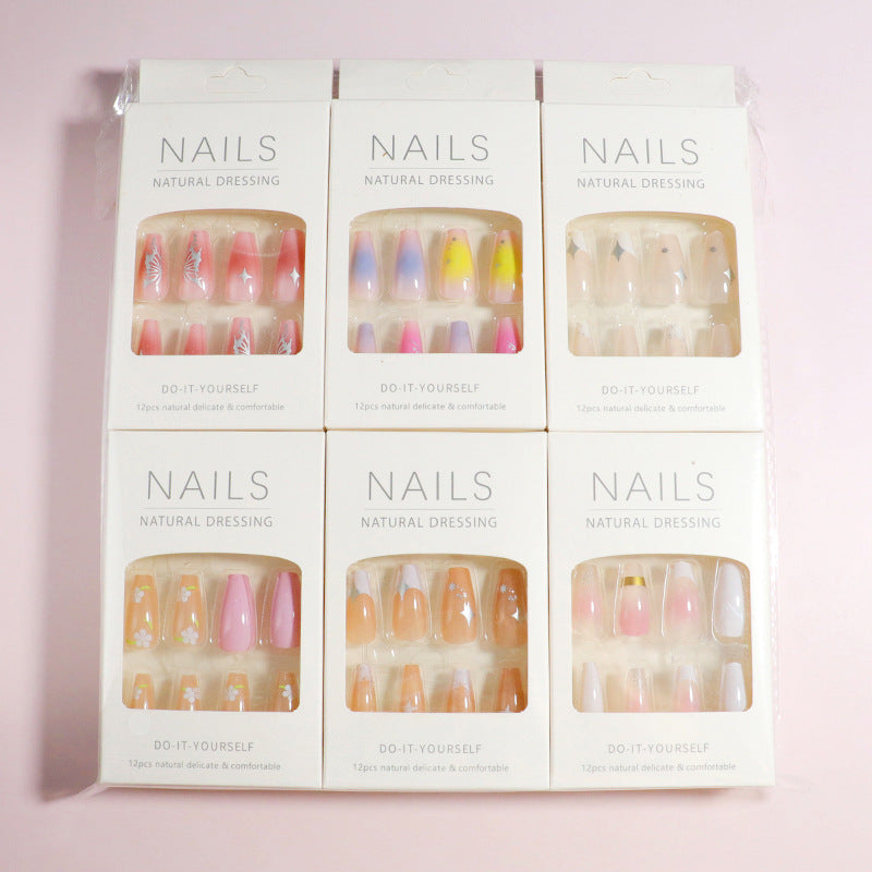 DIY Natürliche Dressing Press-On Nägel Karnz