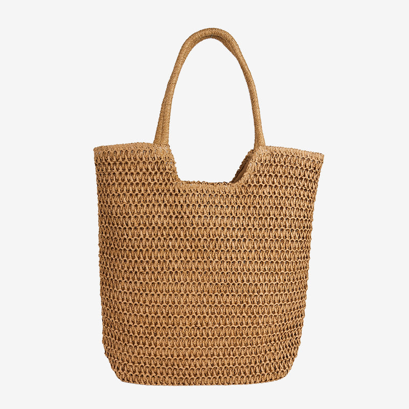 Damen Geflochtene Tragetasche mit weichem Innenfutter Karnz