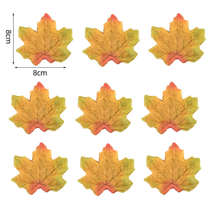 Künstliche Ahornblätter Tischdekoration aus flexiblem PU für herbstliche Gestecke