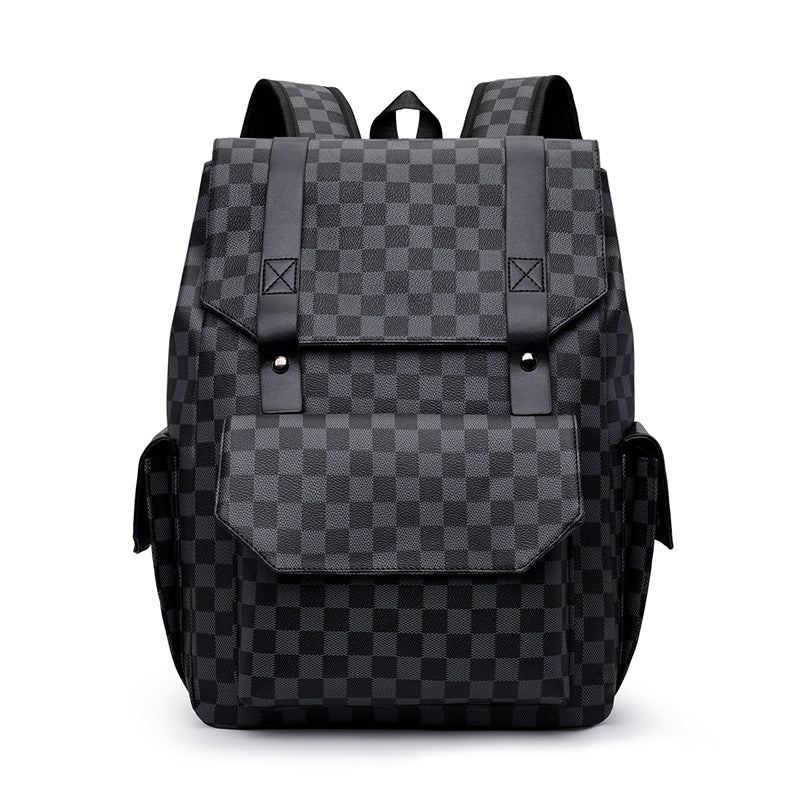 Stylische Schachbrettmuster-Rucksack