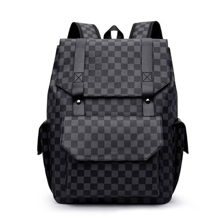 Stylische Schachbrettmuster-Rucksack