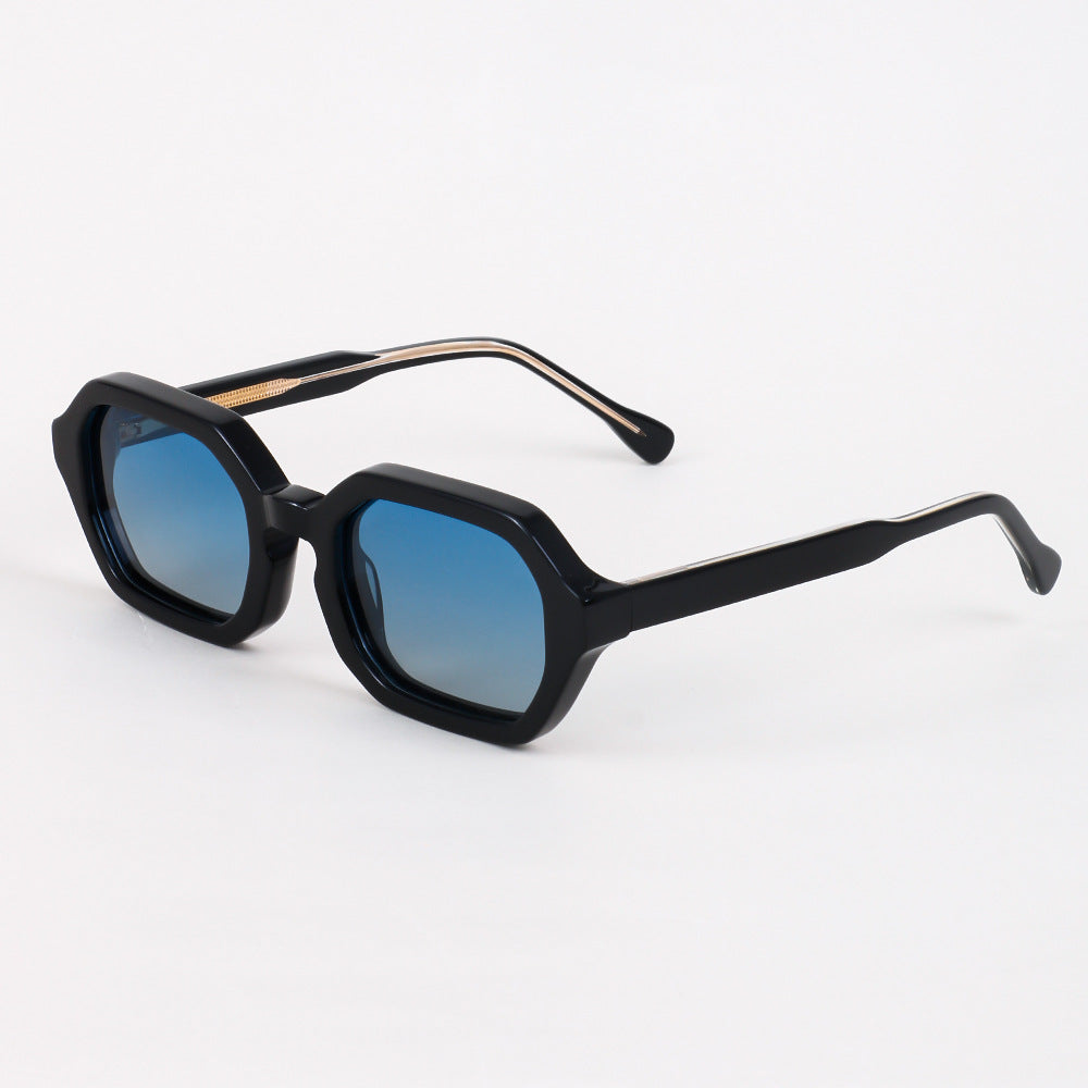 Damen stylische Sonnenbrille mit hochwertigem achteckigen Rahmen Karnz