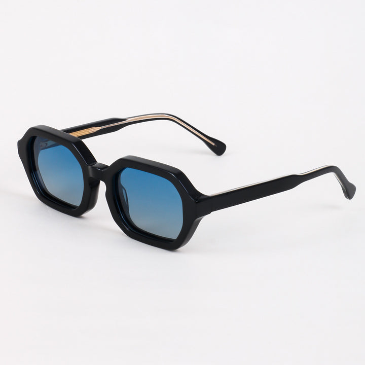 Damen stylische Sonnenbrille mit hochwertigem achteckigen Rahmen Karnz