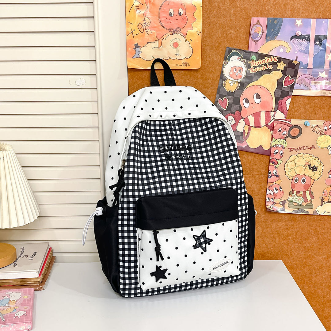 Charmanter Karomuster-Rucksack Karnz