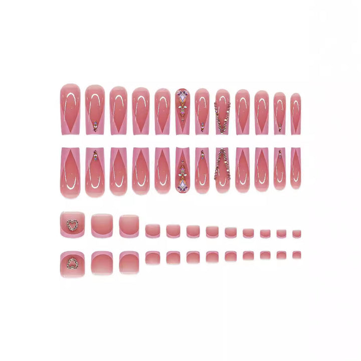 Dekoratives 3D Nagelkunstset Karnz