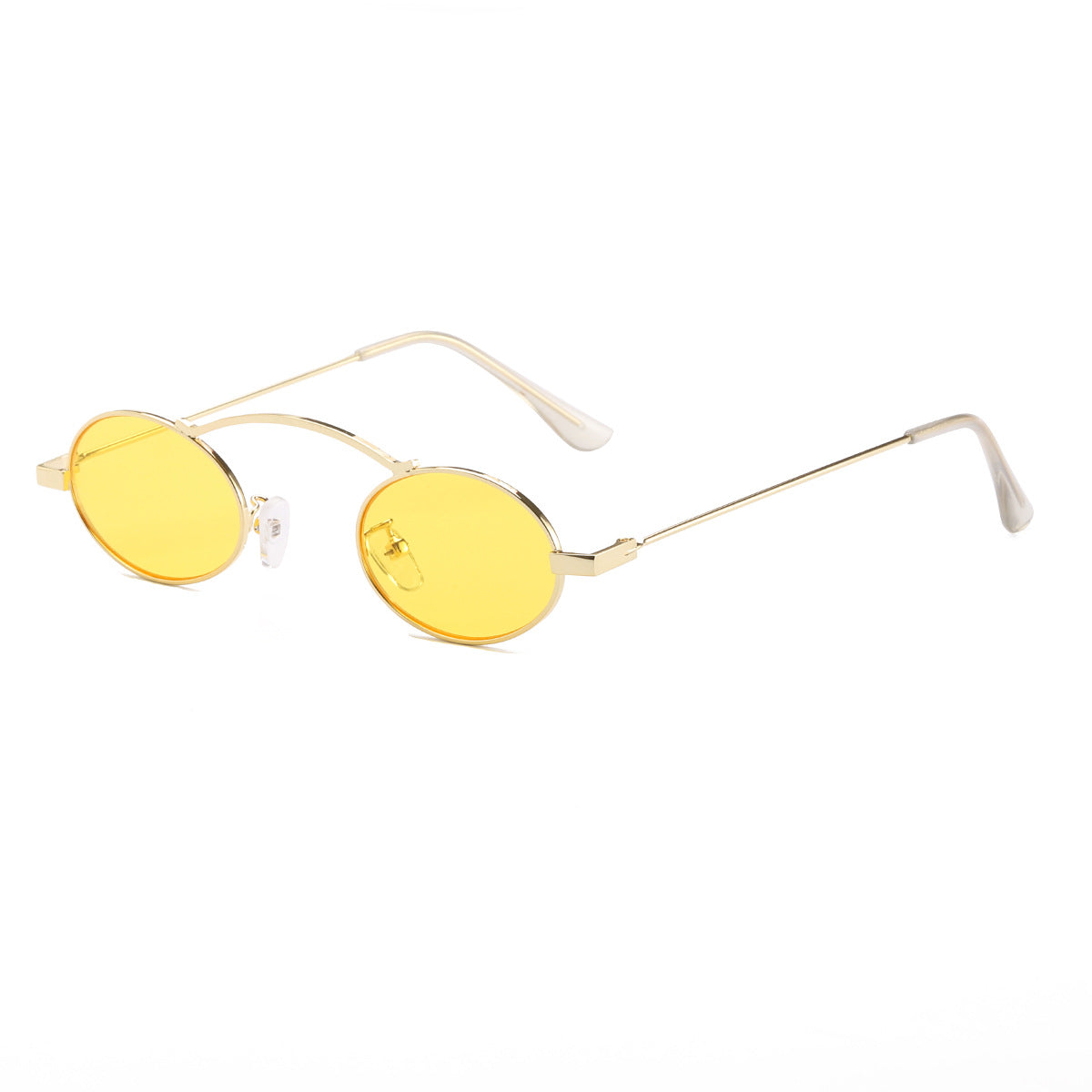 Damen modische Sonnenbrille mit einzigartigem kreisförmigen Rahmen und charaktervollen Gläsern Karnz