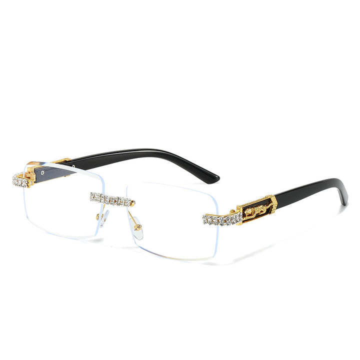 Dekorativer quadratischer Rahmen Modetrends Sonnenbrille Karnz