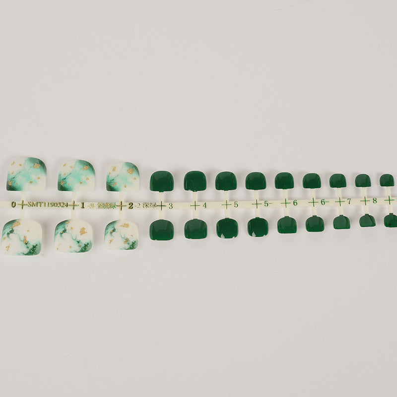 Künstlerisches Marmor Design Press-On Nagel Set