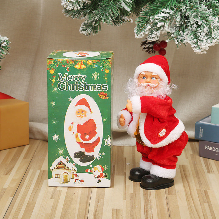 Lustige Weihnachtsmann Deko Figur Karnz