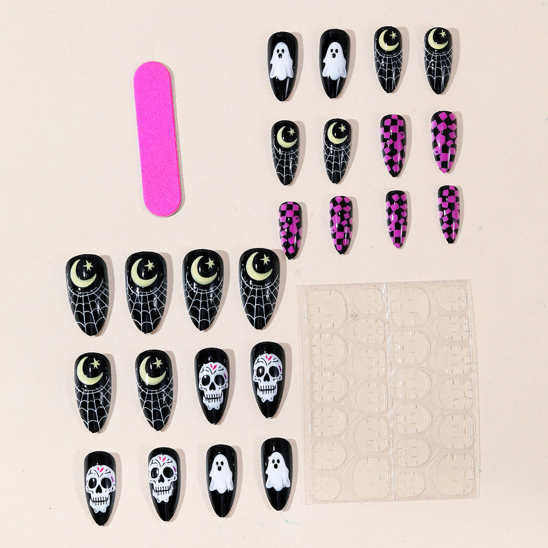 Halloween-Themen-Acryl-Nagelkunst-Set Karnz