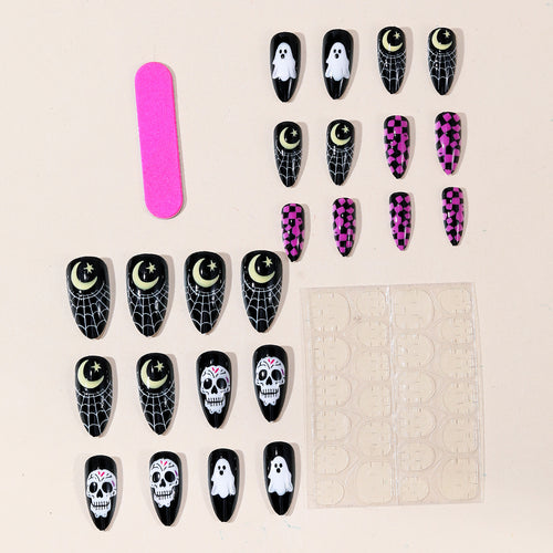 Halloween-Themen-Acryl-Nagelkunst-Set Karnz