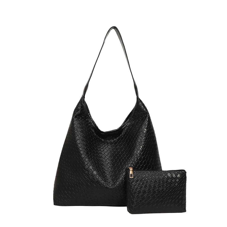 Woven Leather Schultertasche Karnz