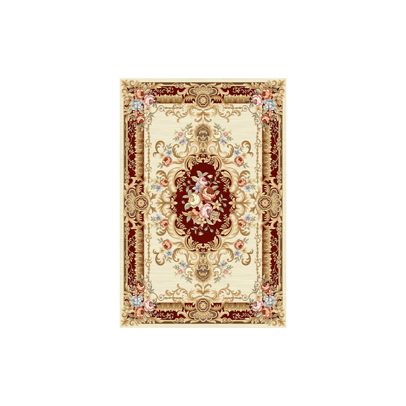 Eleganter floraler gewebter Teppich