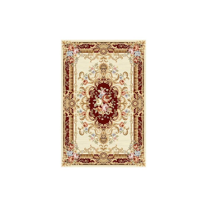 Eleganter floraler gewebter Teppich
