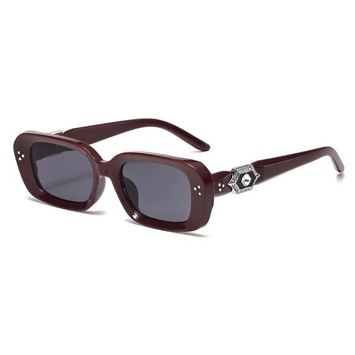 Klassische breite quadratische Sonnenbrille