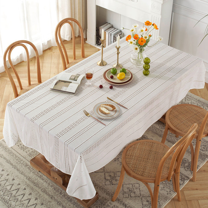 Blumen Spitzenbestickte Tischdecke