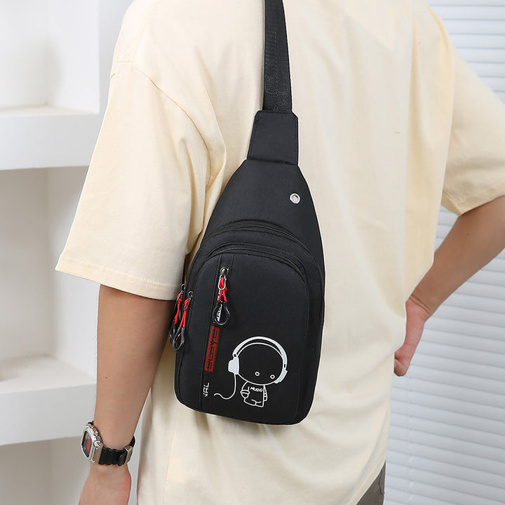 Trendy Straßenstil Sling-Rucksack Karnz