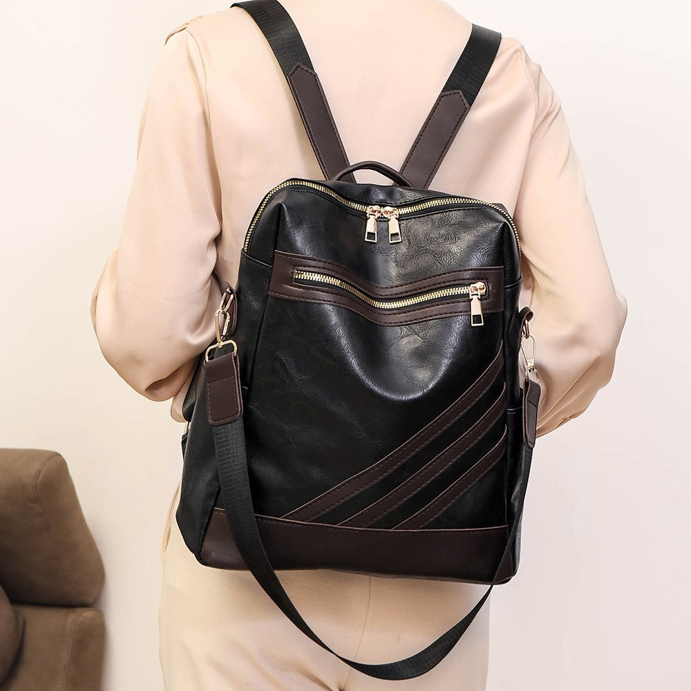 Modischer Leder Rucksack Karnz