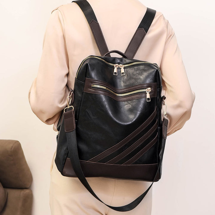 Modischer Leder Rucksack Karnz