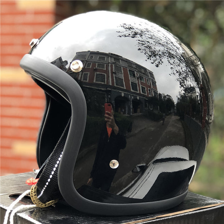 Retro Open-Face Motorradhelm Karnz