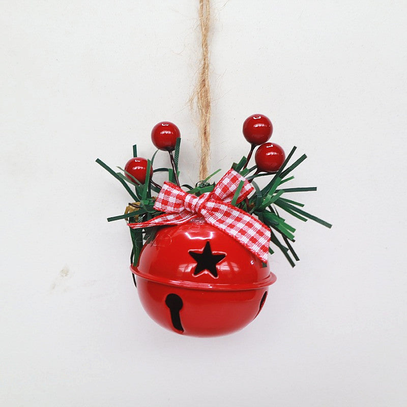 Weihnachtsglocke mit dekorativem Kranz